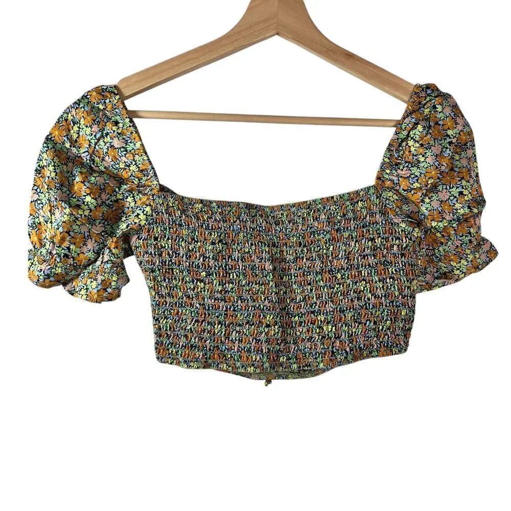 New Women’s Maaji Blossom Briella Cover-Up Crop Top Size S